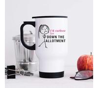 60 Second Makeover Limited Ladies I'd Rather Be Down The Allotment Metal Travel Mug Novelty Mum Mothers Day Friend Gift Cup