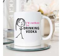 60 Second Makeover Limited Ladies I'd Rather Be Drinking Vodka Mug Cup Gift Friend Christmas Birthday Gift