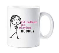 Ladies I'd Rather Be Playing Hockey Mug 60 SECOND MAKEOVER White One Size