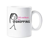 Ladies I'd Rather Be Shopping Mug 60 SECOND MAKEOVER White One Size