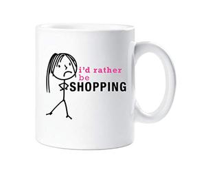 60 Second Makeover Limited Ladies I'd Rather Be Shopping Mug Cup Gift Present Mum Friend Girlfriend Sister Shopaholic