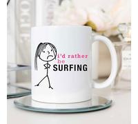 Ladies I'd Rather Be Surfing Mug 60 SECOND MAKEOVER White One Size