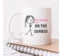 60 Second Makeover Limited Ladies Rather Be On The SunBed Mug Present Gift Cup Birthday Christmas