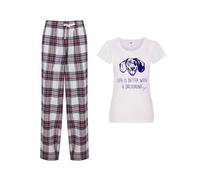 60 Second Makeover Limited Life Is Better With A Dachshund Ladies Tartan Trouser Womens Pyjamas Set Pajamas Dog Mum Gift Dachshund Gifts Ladies PJs Pyjamas For Women Pink Medium