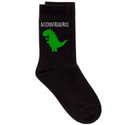 60 Second Makeover Limited Mens Accountant Dinosaur Accountasaurus Fathers Day Black Socks Gift