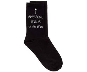 60 Second Makeover Limited Mens Awesome Uncle Of The Bride Black Calf Socks Wedding Day Marriage Husband Boyfriend Present