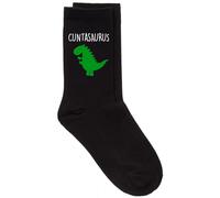 60 Second Makeover Limited Mens Cunt Dinosaur Cuntasaurus Fathers Day Black Socks Gift