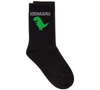 60 Second Makeover Limited Mens Godson Dinosaur Godsonasaurus Black Socks