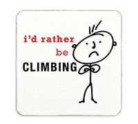 60 Second Makeover Limited Mens I'd Rather Be Climbing Cork Backed Coasters Bouldering Presents For Men Rock Climbing Gifts Drinks Coaster Rock Climber Gifts Costers