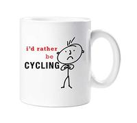 60 Second Makeover Limited Mens I'd Rather Be Cycling Mug Funny Gifts for Men Bike Accessories Cyclist Gifts Bike Stuff Cycle Bicycle Fathers Day 11oz Ceramic Coffee Cup