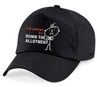 60 Second Makeover Limited Mens I'd Rather Be Down The Allotment Cap Black, Royal Blue or Navy Blue Dad Birthday Christmas Fathers Day