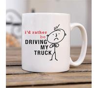 60 Second Makeover Limited Mens I'd Rather Be Driving My Truck Mug Present Dad Boyfriend Man Gift Funny Golfer