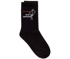 60 Second Makeover Limited Men's I'd Rather Be In my Campervan Black Calf Socks Campervan Gifts For Men Fathers Day Dad Camper Van Ideas Gifts For Camper Van Owners
