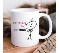 60 Second Makeover Limited Mens I'd Rather Be Rowing Mug Cup Novelty Friend Gift Valentines Gift Dad Friend Boyfriend Brother Uncle