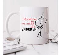 60 Second Makeover Limited Mens I'd Rather Be Watching Snooker Mug Cup Novelty Friend Gift Valentines Gift Dad Friend Boyfriend Brother Uncle
