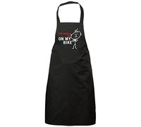 60 Second Makeover Limited Mens I's Rather Be On My Bike Black Apron Novelty Gift Chef Kitchen Present Fathers Day Cycling Cyclist