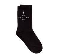 60 Second Makeover Limited Mens Personalised Best.. Your Text Here...Ever Black Calf Socks One Size