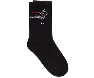 60 Second Makeover Limited Mens Rather Be Cycling Black Calf Fun Socks Funny Gifts For Men Bike Accessories Cycling Gifts For Men Bike Presents Cyclist Fathers Day One Size