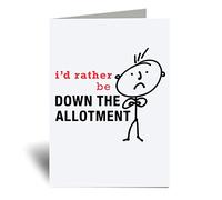 60 Second Makeover Limited Mens Rather Be Down The Allotment Greeting Cards Dad Uncle Fathers Day Funny Birthday Cards Funny Gifts For Men Notecards Notelets Allotment Gifts