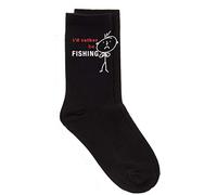 60 Second Makeover Limited Mens Rather Be Fishing Black Calf Socks Fathers Day Dad Husband Boyfriend Uncle Grandpa Grandad Present