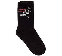 60 Second Makeover Limited Mens Rather Be Playing My Guitar Black Calf Socks Fathers Day Dad Husband Boyfriend Uncle Grandpa Grandad Present