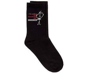 60 Second Makeover Limited Mens Rather Be Watching The Snooker Black Calf Mens Funny Socks Fathers Day Dad Husband Boyfriend Uncle Grandpa Grandad Present Snooker Gift Pool Table Accessories