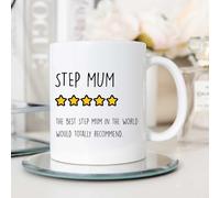 60 Second Makeover Limited Mug Best Step Mum 5 Star Best Step Mum in the World Design Mug, Unique Present, Gifts for Mothers Day