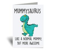 60 Second Makeover Limited Mummysaurus Greeting Card Awesome Mummy Dinosaur Mothers Day Card Mothersday From Kids Happy Birthday Mummy Present From Son or Daughter