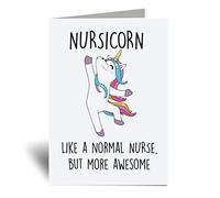 60 Second Makeover Limited Nursicorn Greeting Cards Nurse Gifts For Women Unicorn Friend Funny Birthday Cards Present Gifts For Nurse Accessories Notelet Thank You