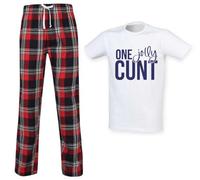 60 Second Makeover Limited One Jolly Cunt Tartan Trouser Mens Pyjamas Set Mens Christmas Pyjamas Christmas Pajamas Christmas+pajamas Adult Xmas PJs Pijamas Pjamas