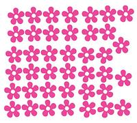 60 Second Makeover Limited Pack of 40 Vinyl Flowers Stickers Car Bike Sccoter Helmet Decal Graphic Girls Laptop Decorative