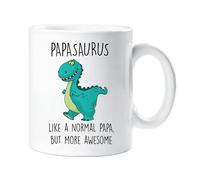 60 Second Makeover Limited Papasaurus Mug Papa Dad Dinosaur Fathers Day Funny Mug Present Birthday Christmas