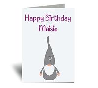 60 Second Makeover Limited Personalised Gonk Birthday Card Greeting Card