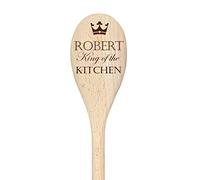 60 Second Makeover Limited Personalised King of The Kitchen Spoon Funny Wooden Spoon Baking Gift
