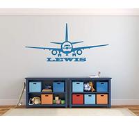60 Second Makeover Limited Personalised Plane Aeroplane Jet Boys Bedroom Name Wall Sticker Decal Graphic