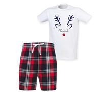 60 Second Makeover Limited Personalised Reindeer Mens Tartan Short Mens Pyjamas Set Christmas Pyjamas Pajamas Christmas+pajamas Adult Xmas Pjs Pijamas Pjamas
