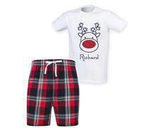 60 Second Makeover Limited Personalised Rudolph Tartan Short Mens Pyjamas Set Mens Christmas Pyjamas Christmas Pajamas Christmas+pajamas Adult Xmas Pjs Pijamas Pjamas
