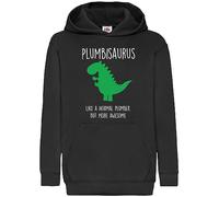 60 Second Makeover Limited Plumber Dinosaur Plumberasaurus Black Hoodie Plumber Boyfriend Funny