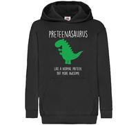 60 Second Makeover Limited Pre Teen Dinosaur Preteenasaurus Black Hoodie Pre Teen Boyfriend Funny