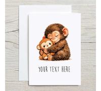 60 Second Makeover Limited Punch Monkey Personalised Greeting Card Blank Insude A6 With Envelope Notelets Positive Affirmation Cards Friendship Gifts Thinking Of You Notecards