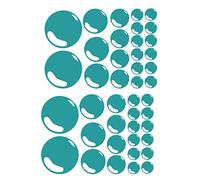60 Second Makeover Limited Set of 42 Bubbles Bathroom Tile Wall Stickers Decal Graphic Ensuite Shower Room