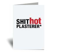60 Second Makeover Limited Sh*t Hot Plasterer Greeting Card Fathers day Birthday