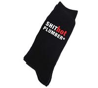 60 Second Makeover Limited Sh*t Hot Plumber Mens Black Calf Socks Fathers Day Dad Husband Boyfriend Uncle Grandpa Grandad Present