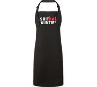 60 Second Makeover Limited Shit Hot Auntie Black Apron Novelty Gift Chef Kitchen Present Mothers Day
