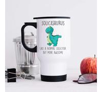 60 Second Makeover Limited Solicasaurus Like A Normal Solicitor But More Awesome Stainless Steel Travel Mug with Handle Flask for Hot Drink Cofee Cup Thermal Cup