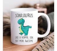 60 Second Makeover Limited Sonasaurus Mug Son Dinosaur Fathers Day Funny Mug Present Birthday Christmas