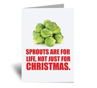 60 Second Makeover Limited Sprouts Are For Life Not Just For Christmas Greeting Card Friend Funny Birthday Present