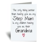 60 Second Makeover Limited Step Mum Grandma Children Card Greeting Birthday Card Mothers Day