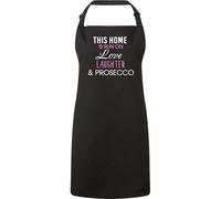 60 Second Makeover Limited This Home Is Run On Love Laughter And Prosecco Apron Mum Friend Black Apron