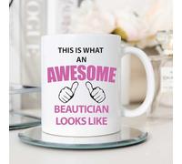60 Second Makeover Limited This is What an Awesome Beautician Looks Like Mug Present Gift Cup Birthday Christmas